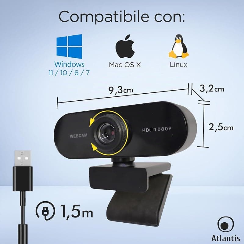 Atlantis Webcam Full HD P015-F930HD — miniatura 7