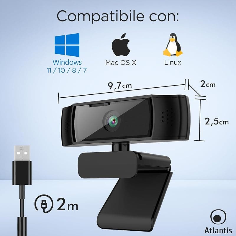 Atlantis Webcam Full QHD P015-U975HD — miniatura 9