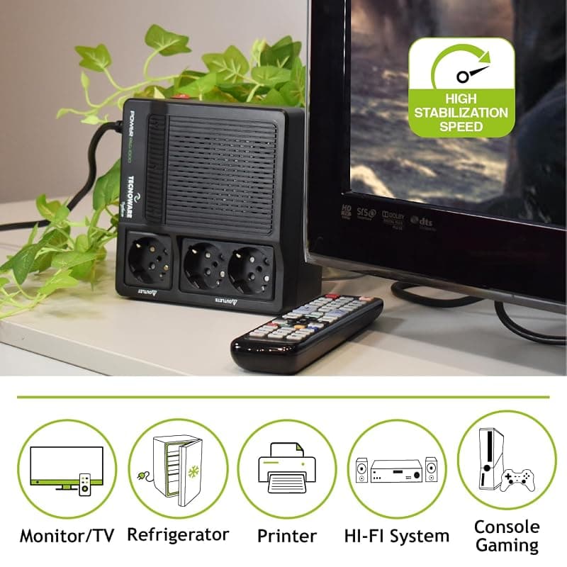Tecnoware Stabilizzatore Elettronico Power REG 1000VA FSTELPRE1000M — miniatura 4