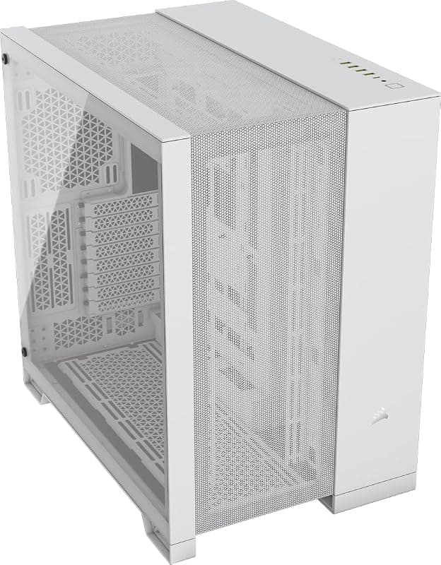 CORSAIR 6500D AIRFLOW Mid-Tower ATX PC Case - Nessuna Ventola Inclusa - Design a Doppia Camera - Ampia Flessibilità di Raffreddamento - Compatibile con Schede Madri a Connessione