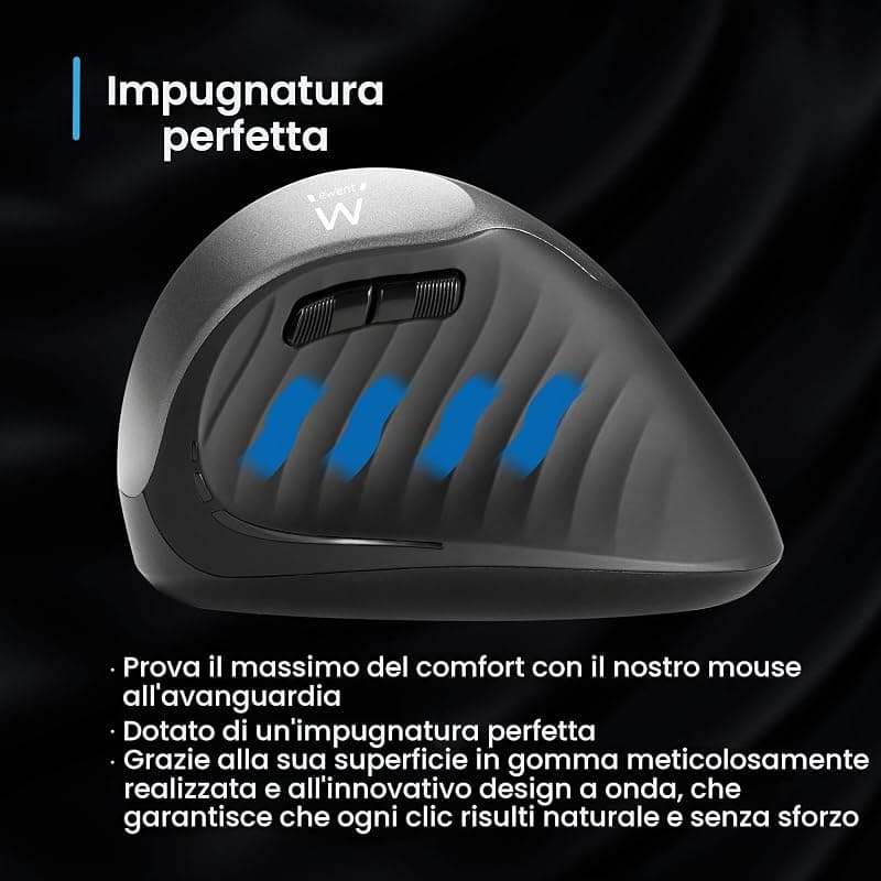 Ewent Mouse Ergonomico con Impugnatura Verticale Wireless EW3229 — miniatura 5