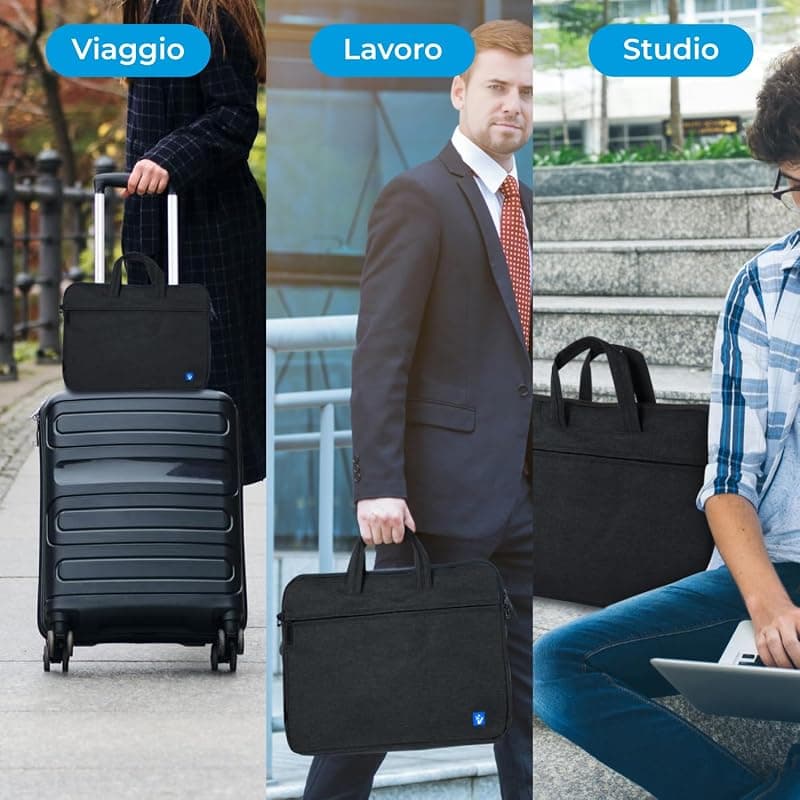 Vultech Borsa Notebook 15,6" Slim Black SC-1560 — miniatura 2