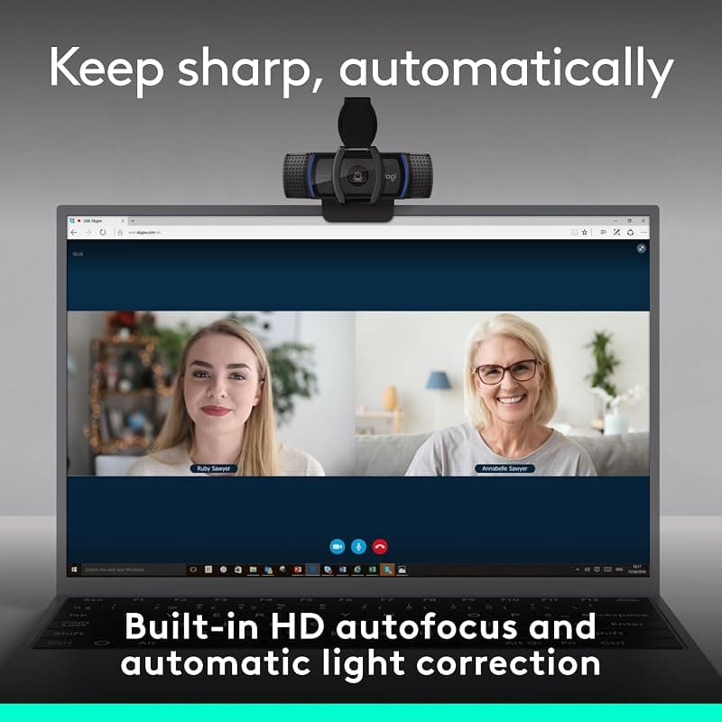 Logitech C920e Webcam HD 1080p - Nero — miniatura 7