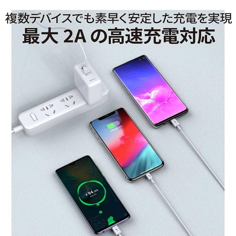 Devia Cavo di Ricarica Smartphone 3 in 1 da USB a Micro-USB/Type-C/Lightning 1.2MT DECS31975W — miniatura 6