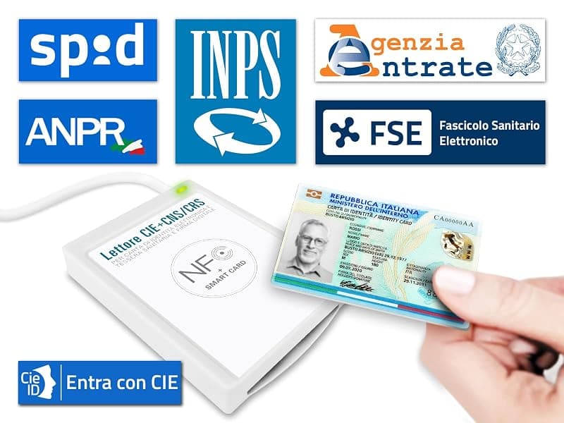 ATLANTIS usb2.0 lettore cie 3.0 Windows 10 e Windows 11, Bianco, P005-CIED331C — miniatura 3