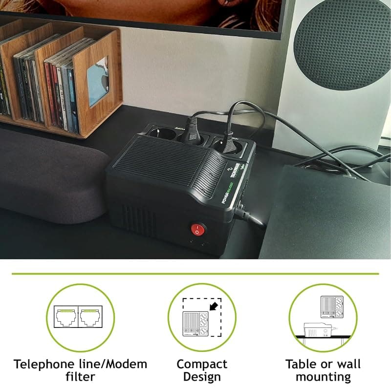 Tecnoware Stabilizzatore Elettronico Power REG 1000VA FSTELPRE1000M — miniatura 5