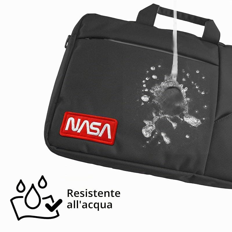 Atlantis Borsa Notebook THE Moon Project BAG 15,6" Black Logo Nasa Worm NS-KLM180705-B — miniatura 7