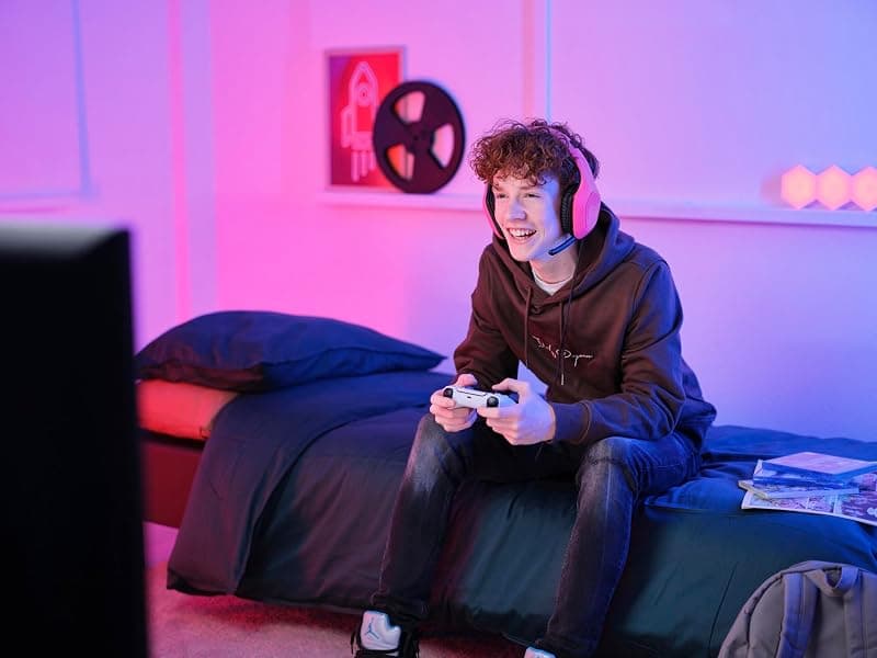 Trust Gaming GXT 415P Zirox Cuffie Gaming Leggere con Driver da 50 mm per PC, Xbox, PS4, PS5, Switch, Mobile, Jack Audio 3.5 mm, Cavo 2m, Cuffie con Microfono Over-Ear - Rosa — miniatura 9