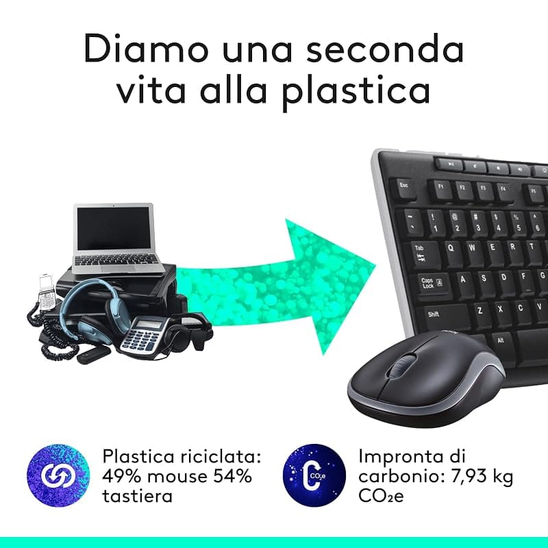 Logitech Kit Tastiera + Mouse Wireless MK270 920-004512 — miniatura 5
