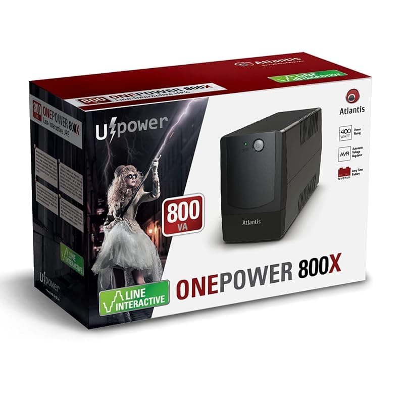 Atlantis UPS Onepower PX800 800VA/400W con AVR 4 IEC A03-PX800 — miniatura 6