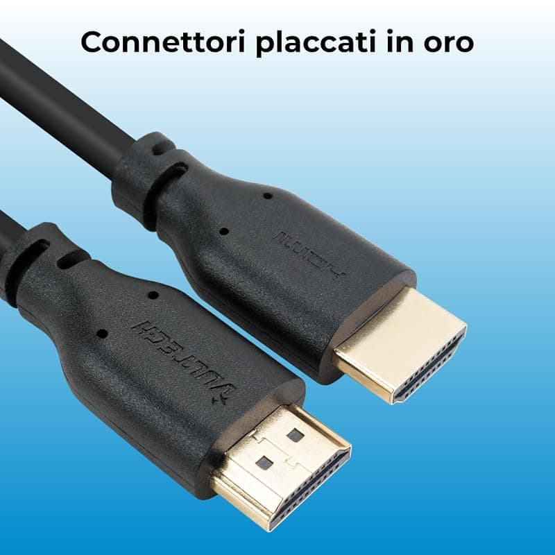 VulTech AA14302 Cavo HDMI 1.4 Alta Velocità 1.8 Metri - Supporta Full HD 1080p, 3D, ARC - Compatibile con TV, Monitor, PS5, Xbox, Decoder, Lettori Blu-Ray, PC — miniatura 5