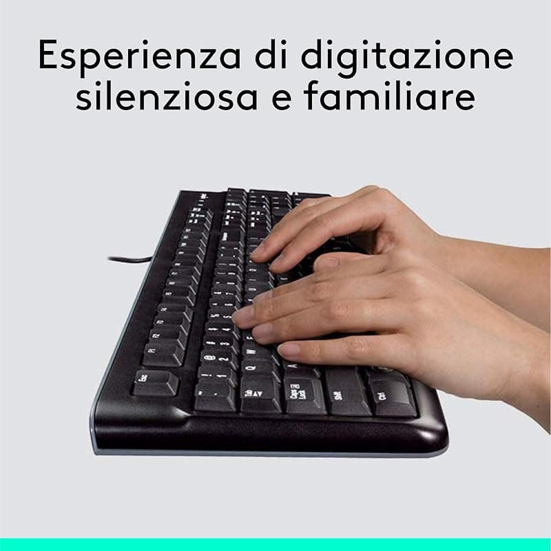 Logitech Kit Tastiera + Mouse USB MK120 Nera 920-002543 — miniatura 2