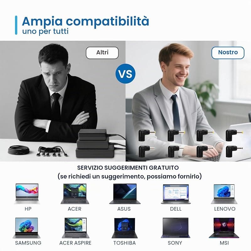 Ewent Alimentatore Universale Automatico 45W per Notebook EW3963 — miniatura 4