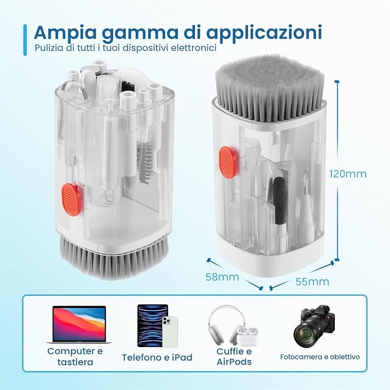 Ewent Kit di Pulizia Multifunzionale 21 in 1 EW5631 — miniatura 8