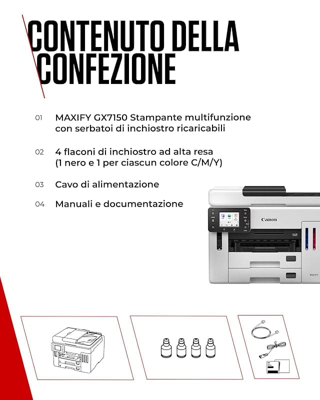 Canon MAXIFY GX7150 Stampante Multifunzione a Serbatoio Inchiostro — miniatura 8