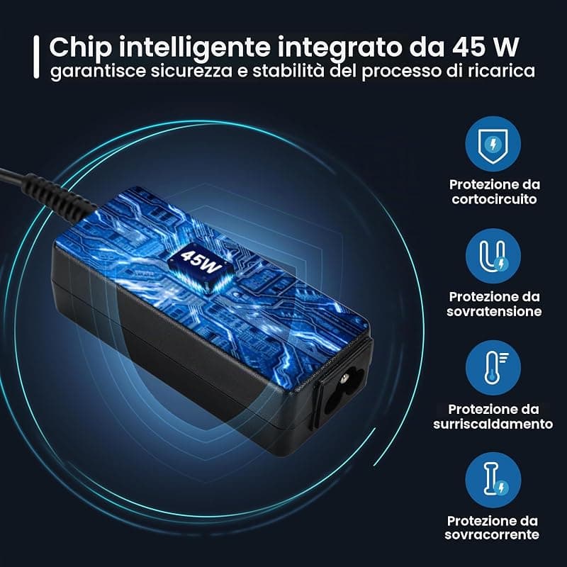 Ewent Alimentatore Universale Automatico 45W per Notebook EW3963 — miniatura 2