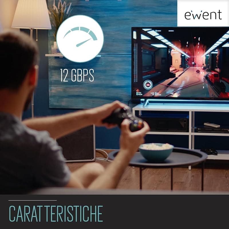 Ewent Cavo HDMI DVI-D 18+1PIN Full HD M/M 3MT EW-130300-030-N-P EC1351 — miniatura 3