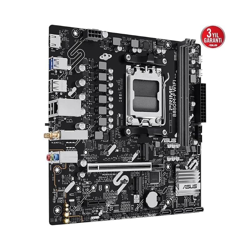 ASUS PRIME B850M-F WIFI, Scheda Madre AMD Micro-ATX, Slot DDR5, Nera — miniatura 2