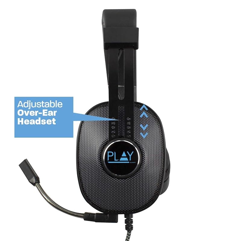 Ewent PL3321|Cuffia Gaming con Microfono Regolabile|Illuminazione RGB|Adattatore Jack da 3.5 mm|Cavo lungo 1.5 M|Cuffie Over-ear|Cuffie da gioco per PS4-PS5/Xbox One-Xbox — miniatura 6