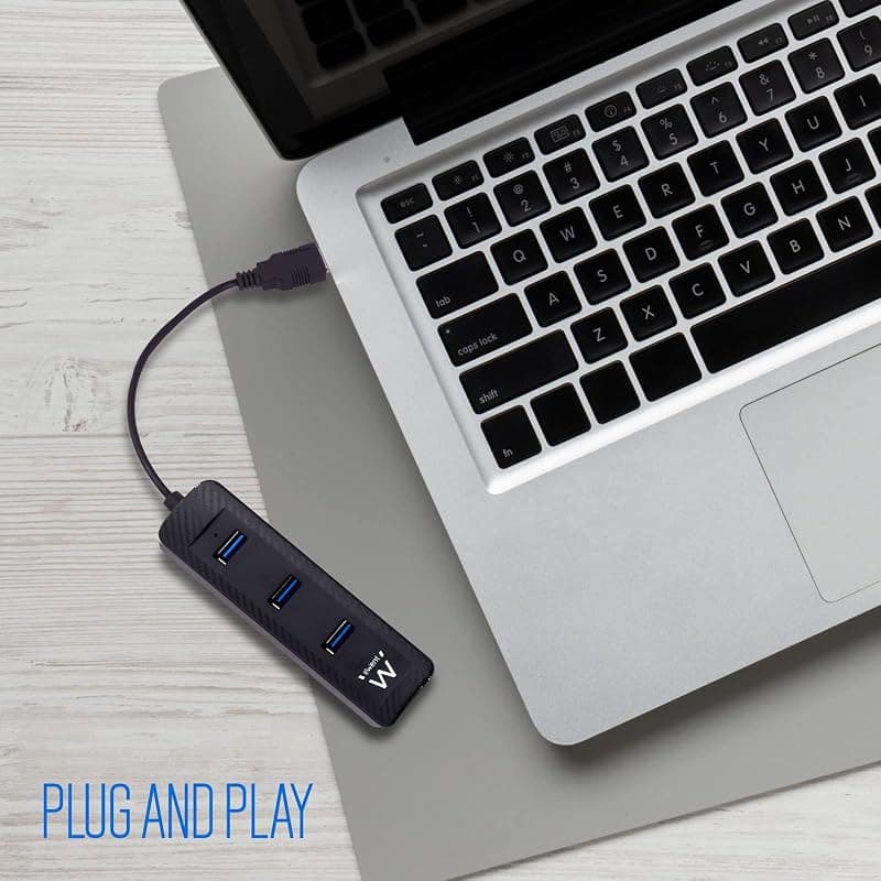 Ewent Hub USB 3.0 + 1P RJ45 Gigabit EW1140 — miniatura 7