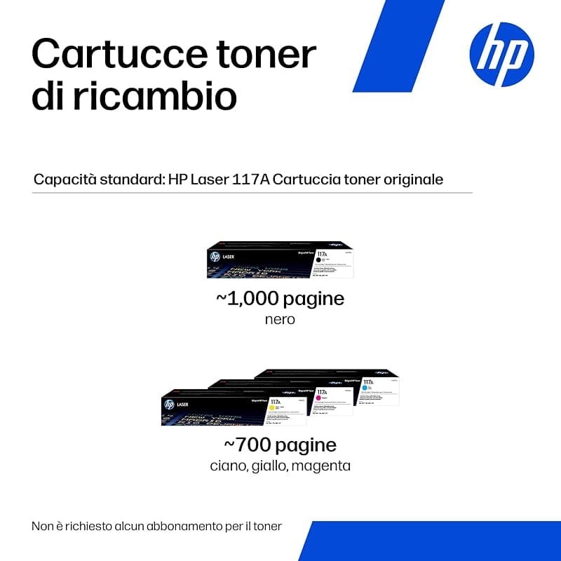 HP Color Laser MFP 179fnw 4ZB97A, Stampante Multifunzione A4 a colori, Stampa, Copia, Scansiona, ADF, Fax, Wi-Fi, Wi-Fi Direct, Ethernet, HP Smart, USB 2.0, 18 ppm in b/n, 4 ppm — miniatura 9