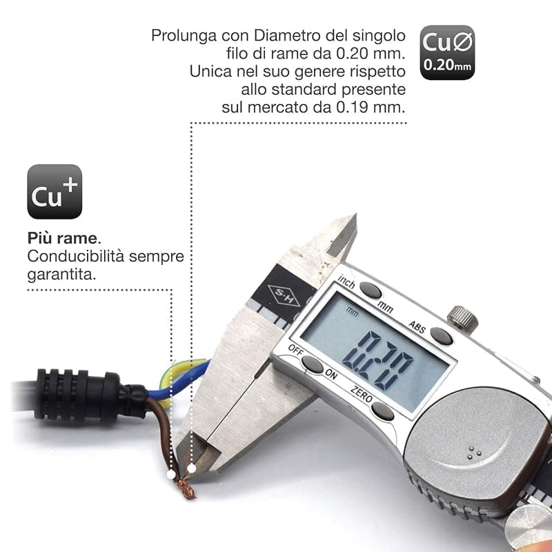 Ewent Prolunga Elettrica 3 MT Presa Italiana 16A Bianca EW3810 — miniatura 6