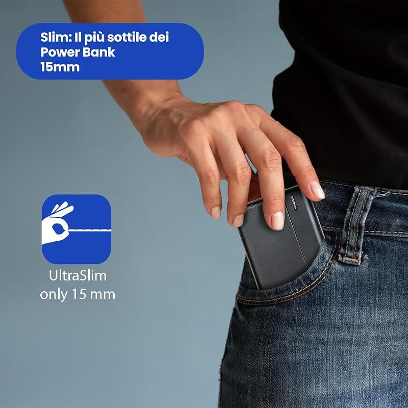 Ewent Power Bank 10000 mAh Thin 22.5W EW1161 — miniatura 4
