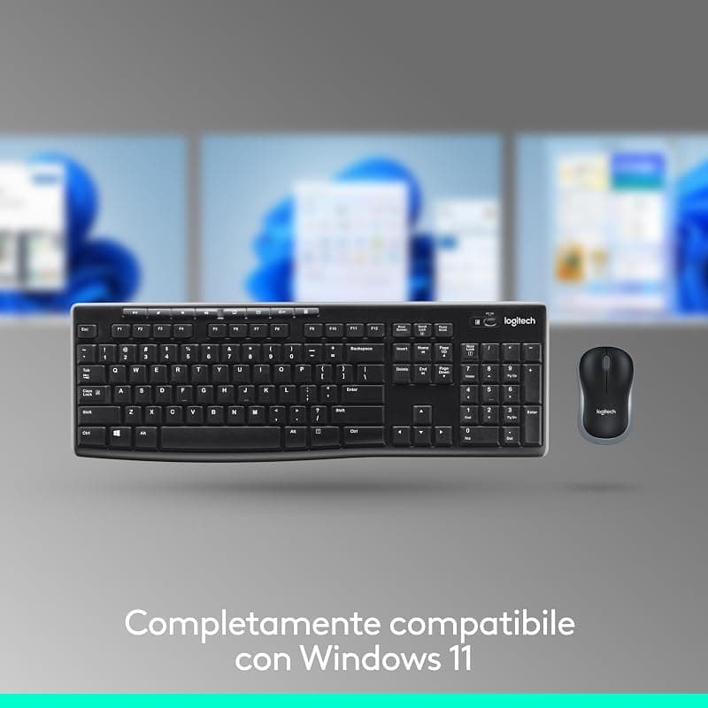 Logitech Kit Tastiera + Mouse Wireless MK270 920-004512 — miniatura 4