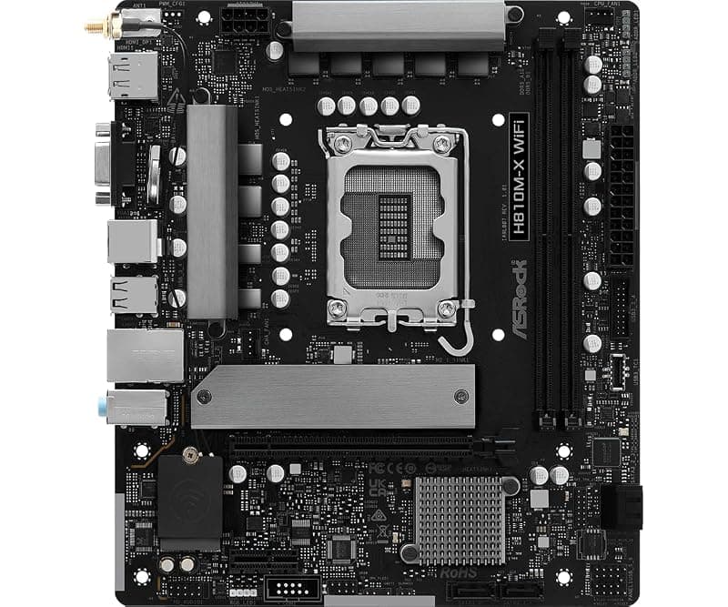 Asrock Mb Intel 1851 H810M-X Wifi - Atx - Usb 3.2 (90-Mxbs6-A0uayz) — miniatura 2