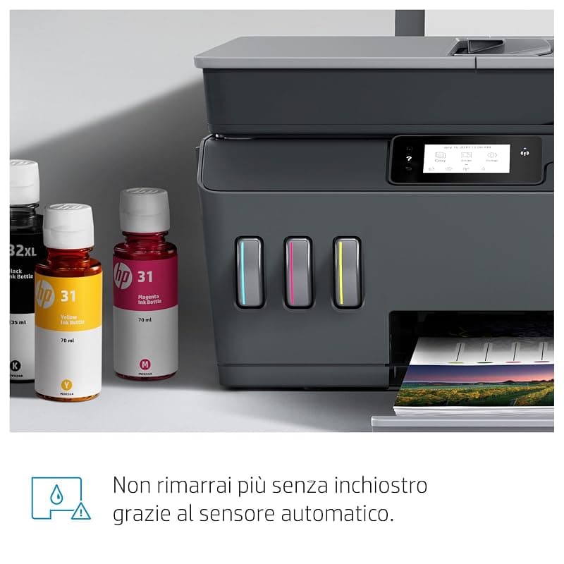 HP Smart Tank Plus 655 AiO Y0F74A, Stampante Multifunzione a Colori, Serbatoio d'Inchiostro ad Alto Volume di Stampa, Fino a 12000 Pagine (Nero) e 8000 Pagine (Colore), Scansione — miniatura 8