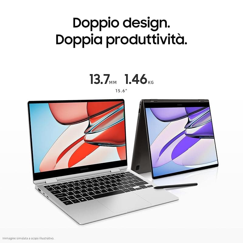 Samsung Galaxy Book3 360 Laptop, 15.6" Super AMOLED, S Pen, Intel EVO, Intel Core i7-1360P 13th gen, 16GB RAM, 512GB SSD, Windows 11 Home, Graphite — miniatura 4