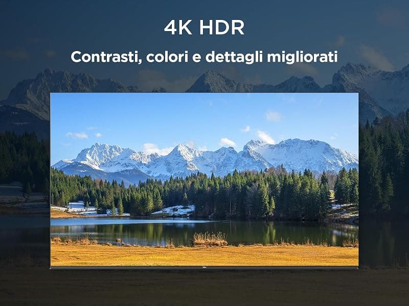 TCL QLED 65'' 65P69K smart tv 4K Ultra UHD, Dolby Audio, DVB-T2Hevc Main 10,Google Tv, 65 pollici, QLED 60HZ — miniatura 4
