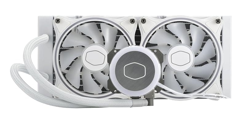 Cooler Master MasterLiquid ML240 Illusion Edizione White CPU Dissipatore ad Acqua AIO, Pompa 3° Gen, 2 Ventole Halo ARGB 120 mm, Radiatore 240 mm, Controller ARGB, Compatibile — miniatura 4