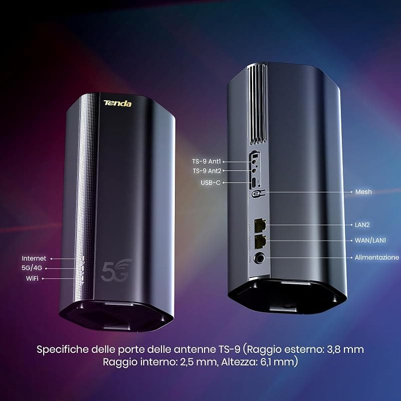 Tenda Modem Router Wirless 5G AX1800 Wi-Fi 6 5G03 — miniatura 6