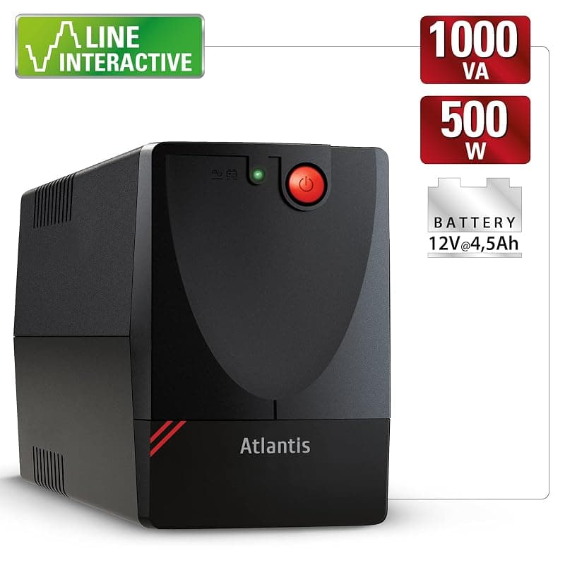 Atlantis Gruppo di Continuità UPS X1500 Line Interactive 1000VA/500W — miniatura 2