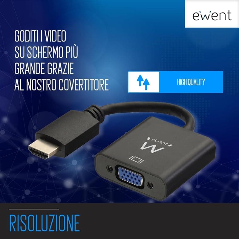 Ewent Adattatore Convertitore Displayport to VGA EC1454 — miniatura 4