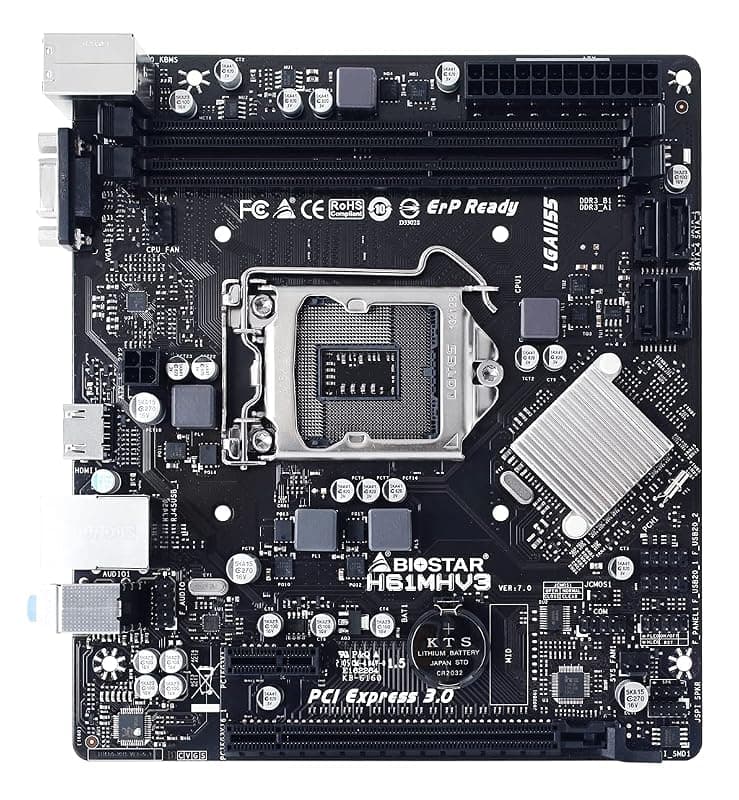 Biostar Placa Base H61MHV3 mATX LGA1155 — miniatura 2