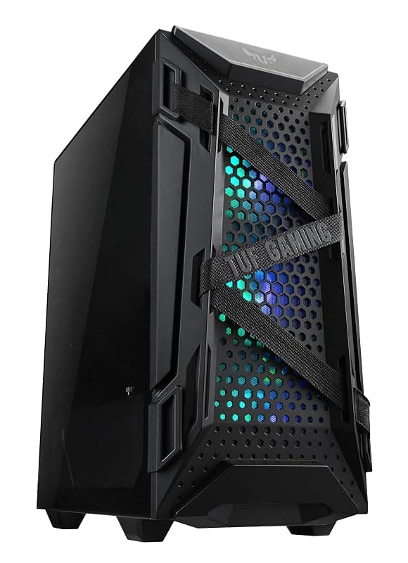 ASUS TUF GAMING GT301, Case Gaming ATX Nero, Pannello in Vetro Temperato — miniatura 3