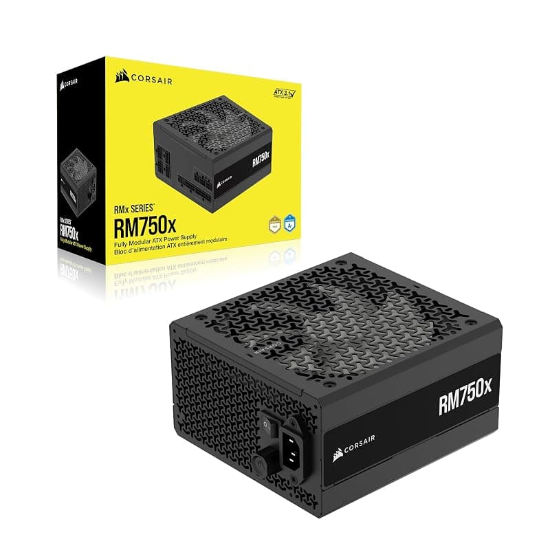 CORSAIR RM750x Alimentatore ATX a Basso Rumore Completamente Modulare – Compatibile con ATX 3.1 – Supporto PCIe 5.1 – Efficienza Cybenetics Gold – Connettore Nativo 12V-2x6 – Nero — miniatura 9