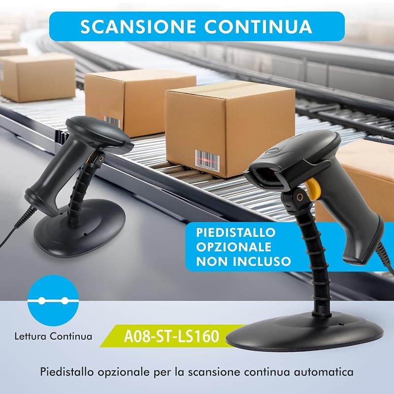 Atlantis Barcode Scanner USB A08-LS160 — miniatura 7