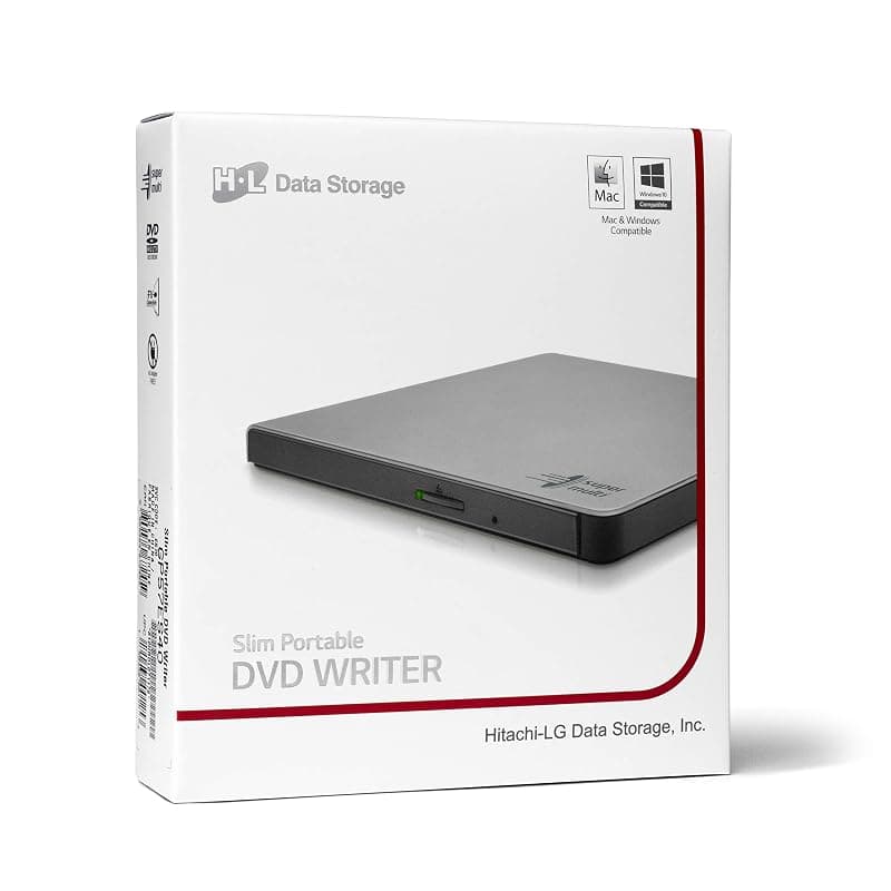 Hitachi LG Masterizzatore DVD Esterno Silver USB 2.0 GP57ES40 — miniatura 5