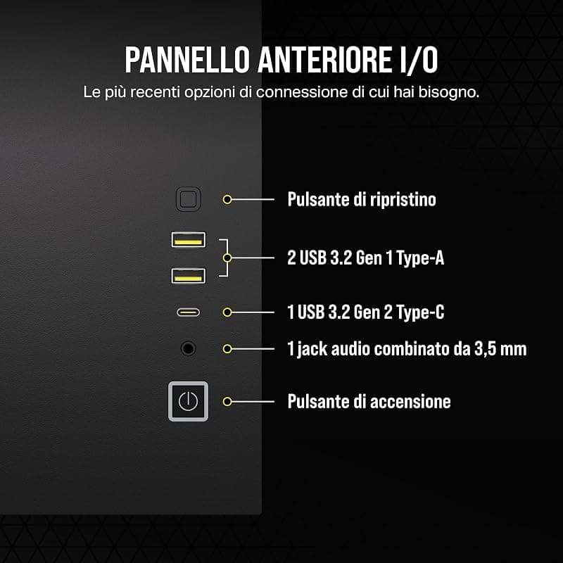 CORSAIR 2500D AIRFLOW mATX PC Case - Nessuna Ventola Inclusa - Design a Doppia Camera - Ampia Flessibilità di Raffreddamento - Compatibile con Schede Madri a Connessione Inversa — miniatura 8