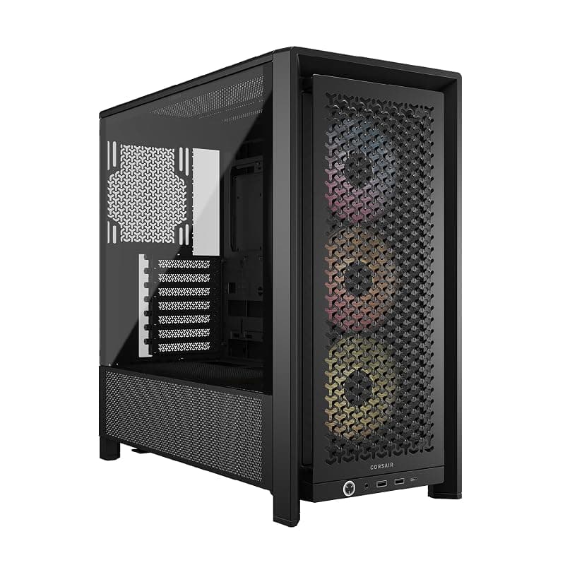 CORSAIR FRAME 4000D RS ARGB Case modulare Mid–Tower ATX per PC – Nero