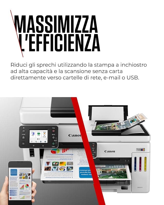 Canon MAXIFY GX7150 Stampante Multifunzione a Serbatoio Inchiostro — miniatura 5