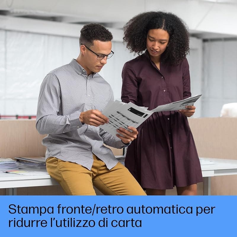 HP Laserjet Pro MFP 4102fdn 2Z623F, Stampante Multifunzione A4, Stampa Fronte e Retro Automatico in b/n, 42 ppm, USB Host, Fax, ADF, Gigabit Ethernet, Smart, Bianca — miniatura 7