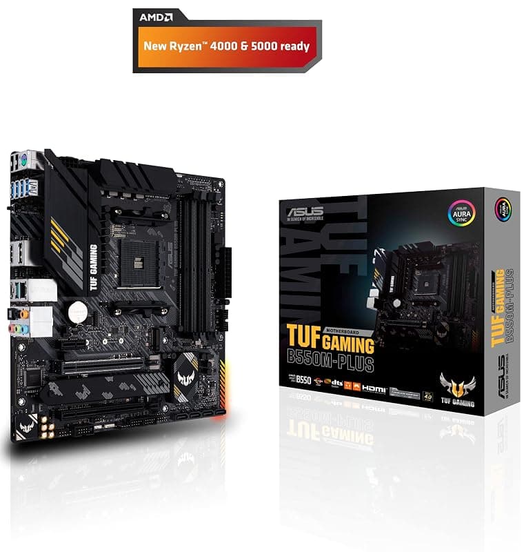ASUS TUF GAMING B550M-PLUS, Scheda Madre AMD mATX, Slot DDR4, Nera — miniatura 2
