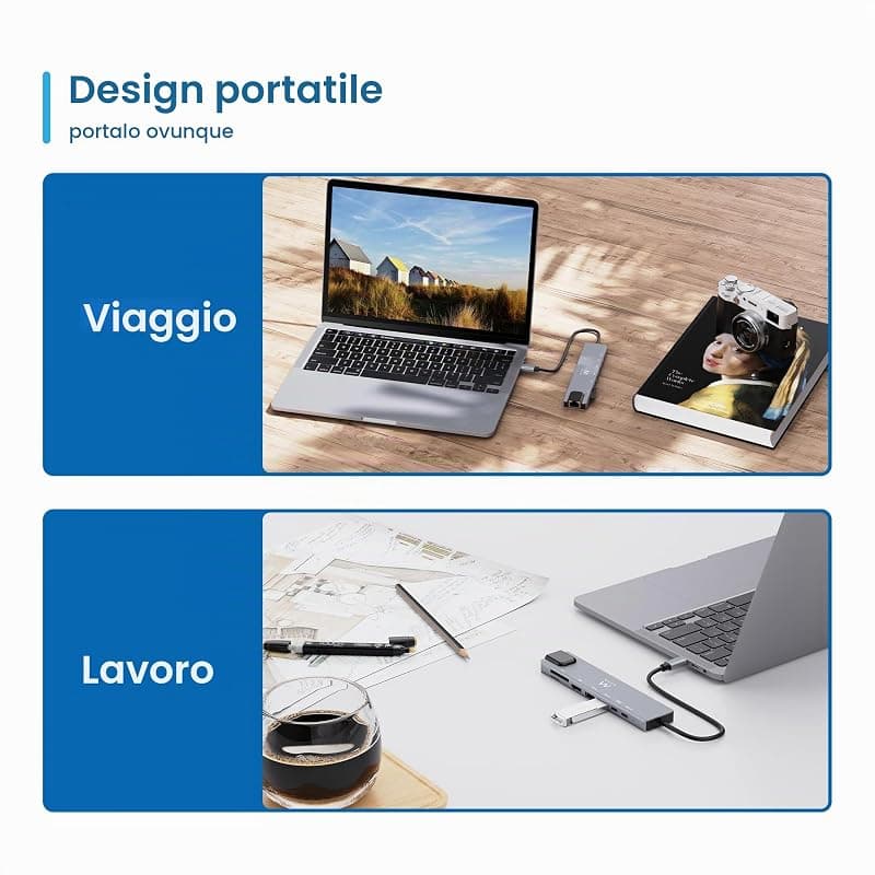 Ewent Docking Multiporta 8 in 1 EW1146 — miniatura 6