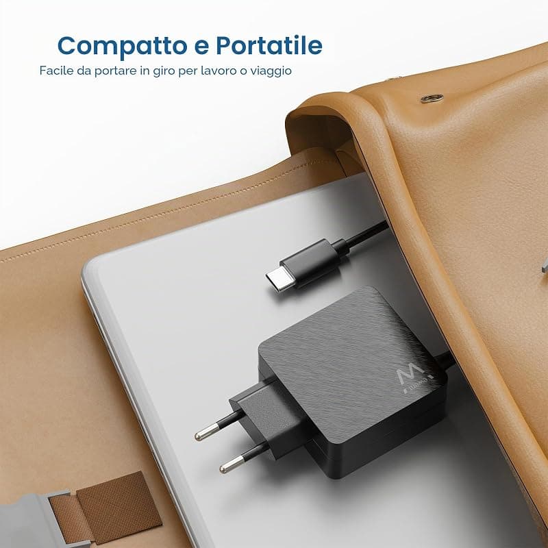 Ewent Caricatore da Rete Elettrica USB Type-C con USB-A Aggiuntiva 45W EW3979 — miniatura 8