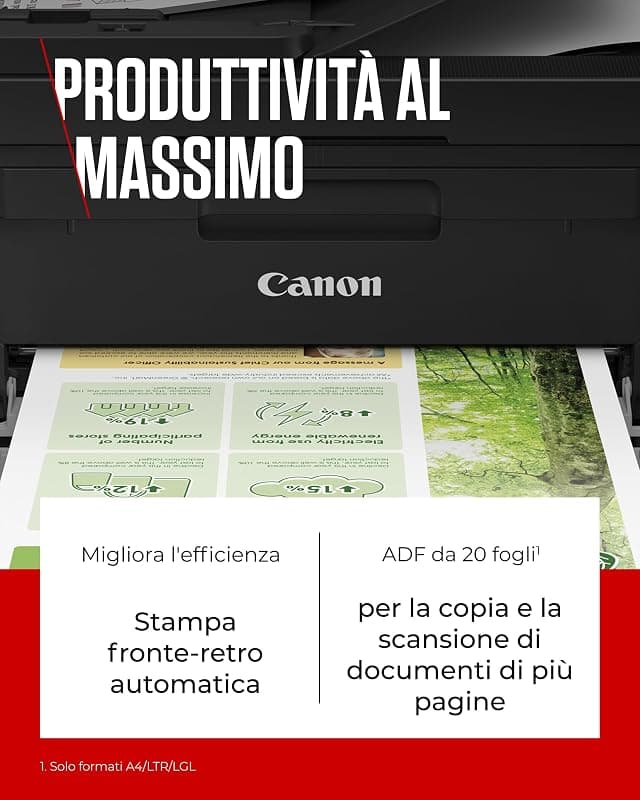 Canon PIXMA TR4750i - Stampante Wireless Multifunzione 4 in 1 - Stampa, Scansione, Copia, Fax - Fronte/Retro, ADF 20 Fogli, Stampa Foto Senza Bordi 4x6, Compatibile con PIXMA — miniatura 3
