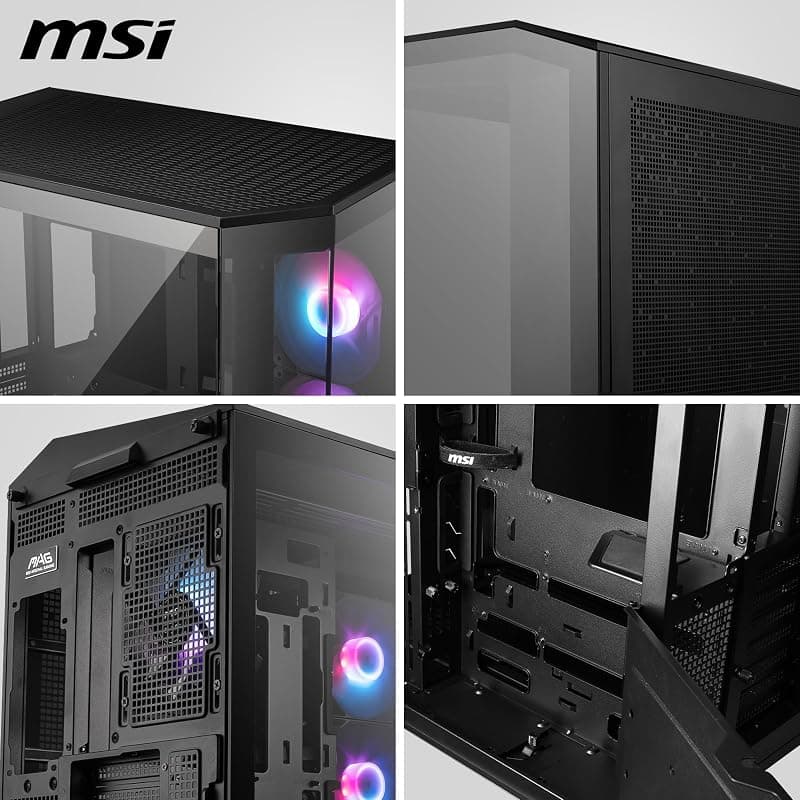 MSI Case Micro-ATX MID-Tower Mag Pano 100R Nero Argb No Alim 306-7G26R21-HH9 — miniatura 7
